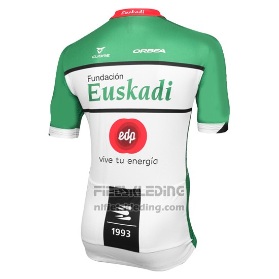 2016 Fietskleding Euskadi Zwart en Groen Korte Mouwen en Koersbroek